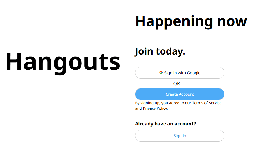 social media hangouts